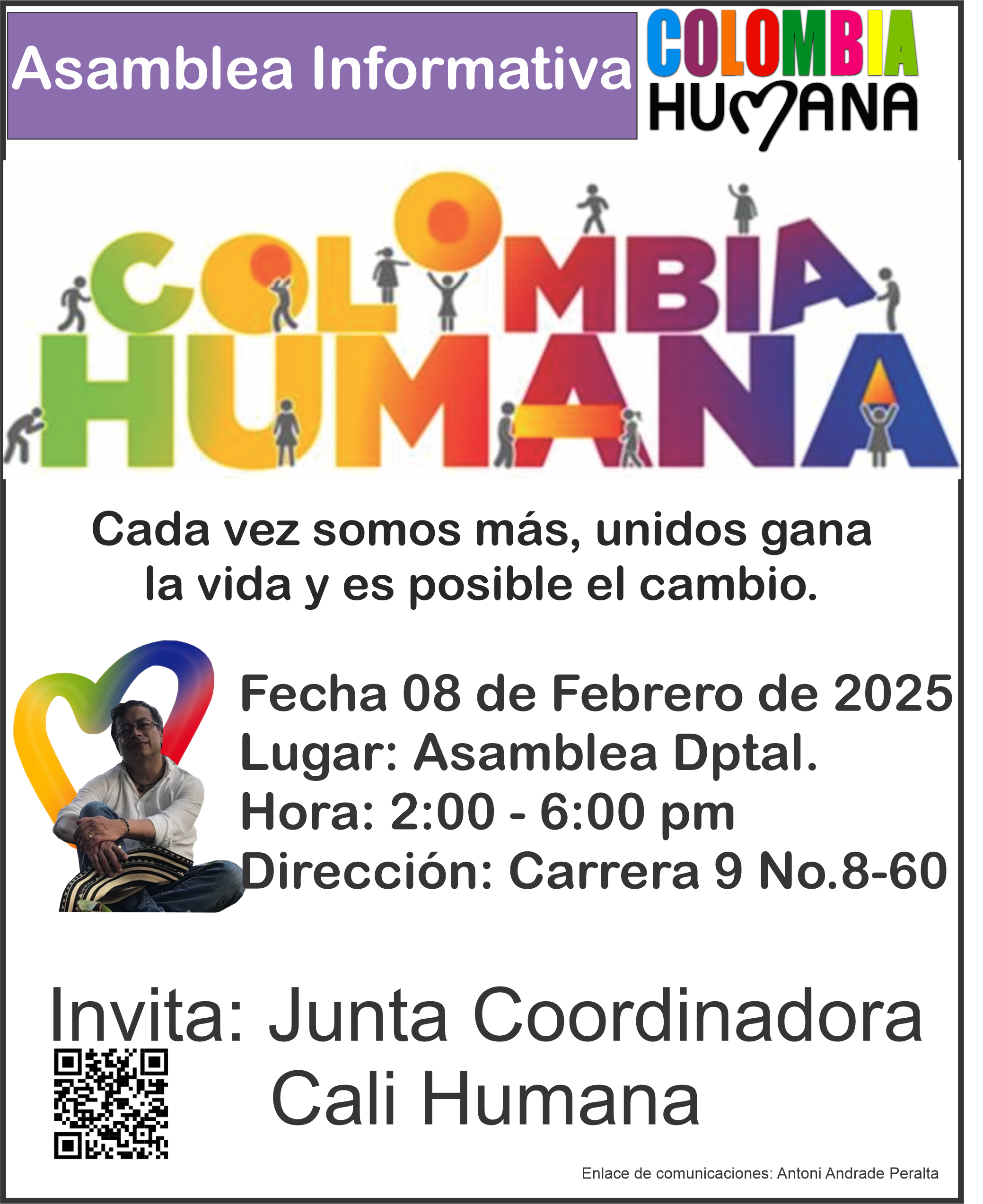 Asamblea Informativa Colombia Humana Cali Valle